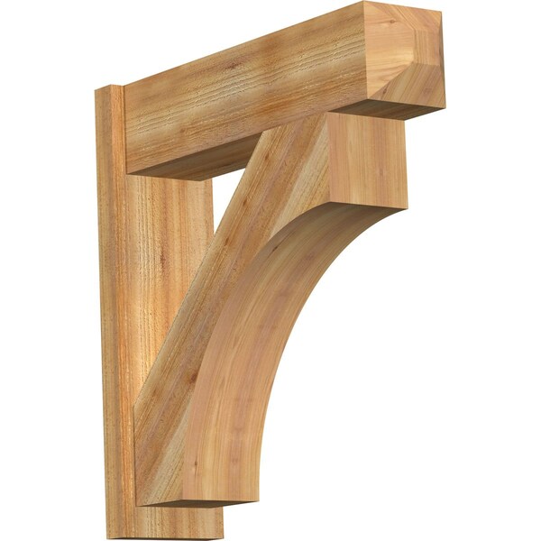 Ekena Millwork Westlake Rough Sawn Craftsman Outlooker, Western Red Cedar, 8"W x 30"D x 30"H OUT08X30X30WTL04RWR - main